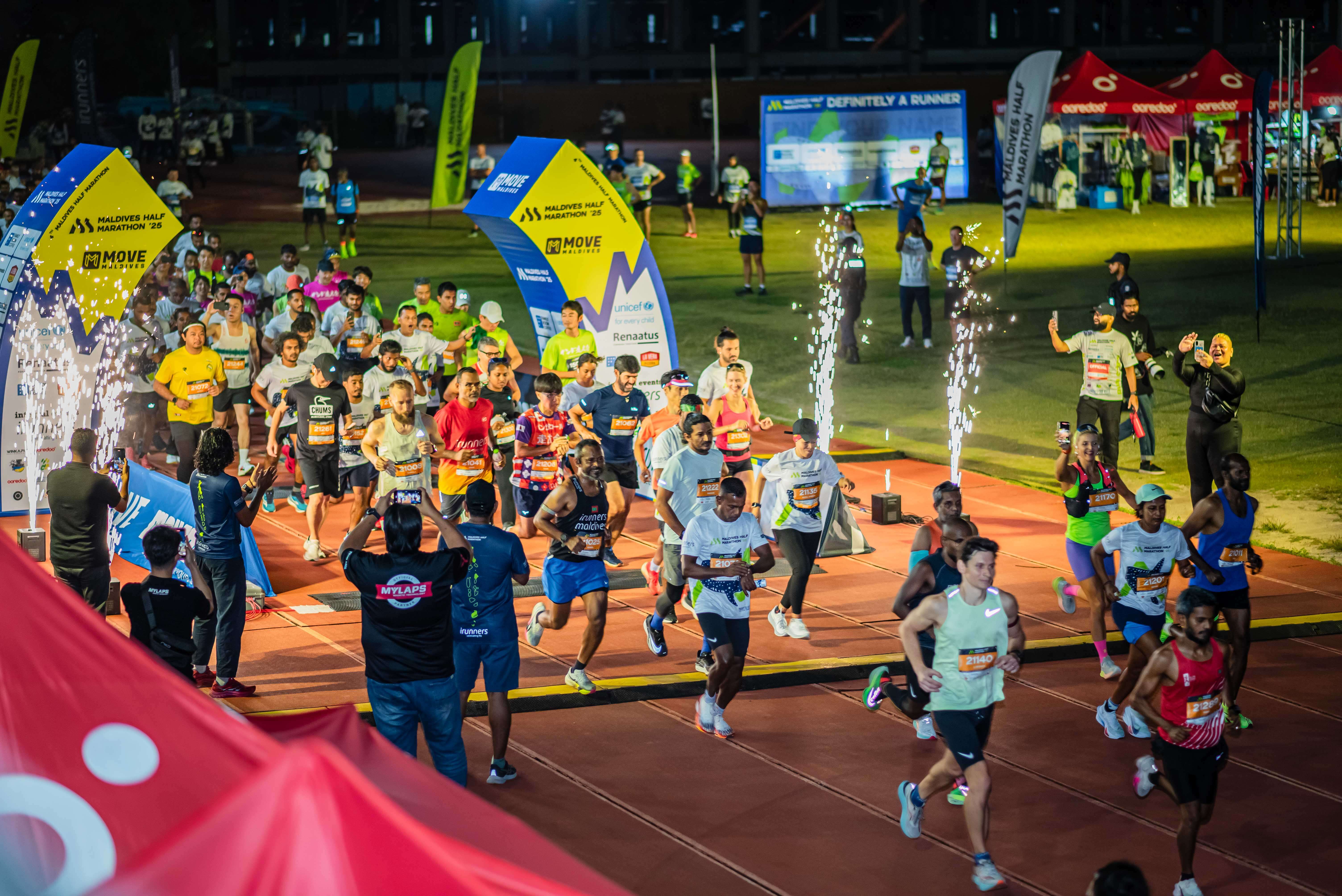 Runners at sunrise